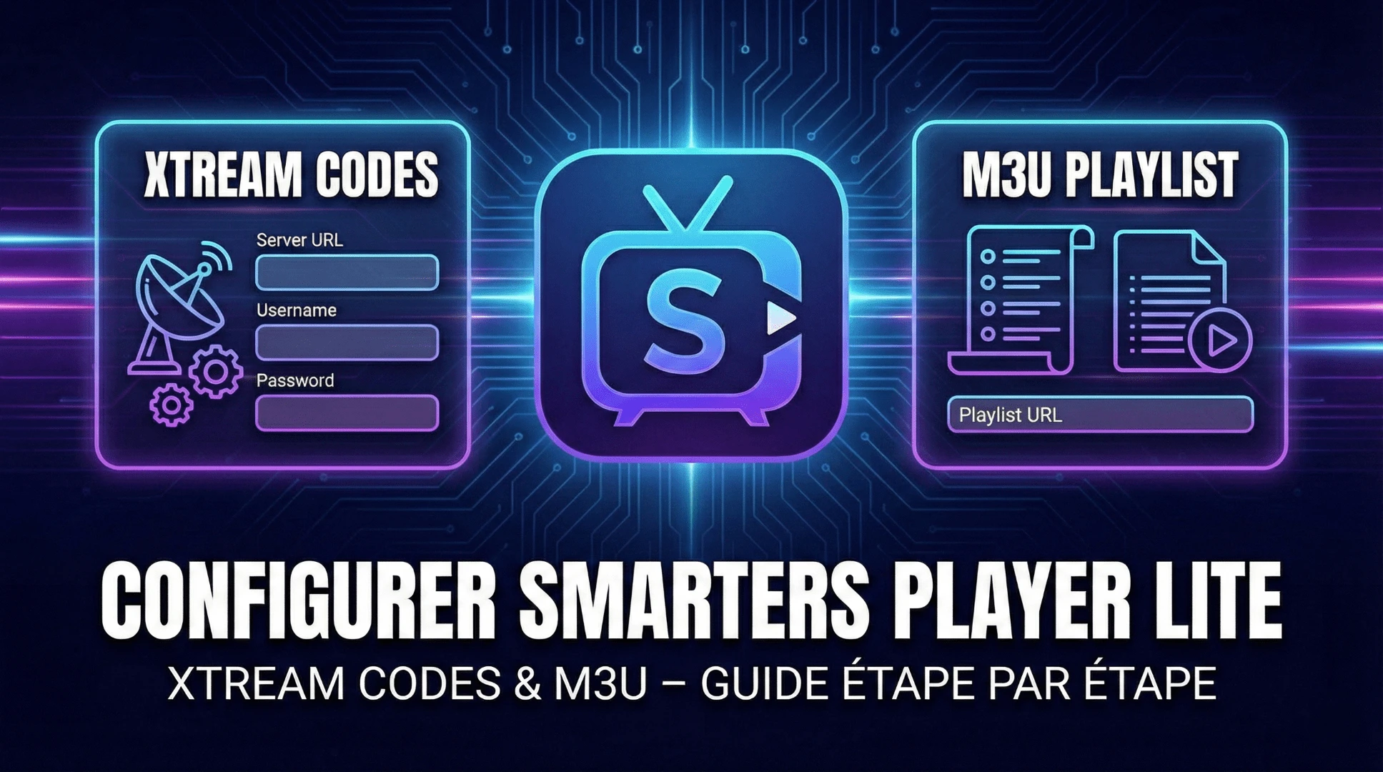 Configurer Smarters Player Lite Xtream Codes & M3U